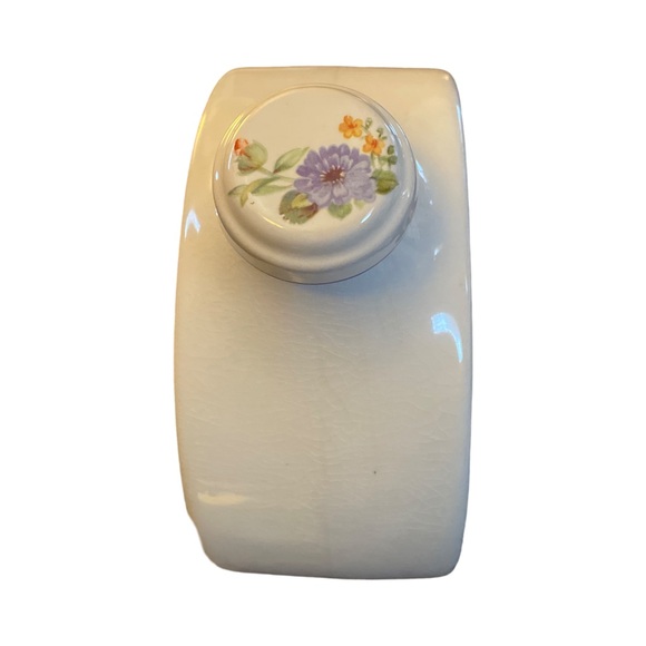 Vintage Universal Cambridge Zinnia Floral Pattern Pottery Water/Refrigerator Jug - Picture 3 of 7